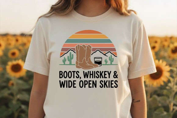 Boots Whiskey Wide Open Skies SVG Design Review