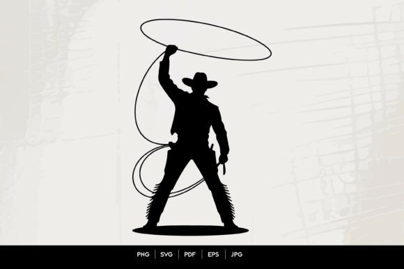 Cowboy Lasso Silhouette Western Vector: A Designer’s Honest Take