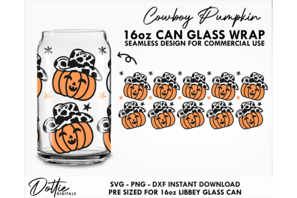 Cowboy Pumpkin 16oz Glass Can SVG Review for Real Projects