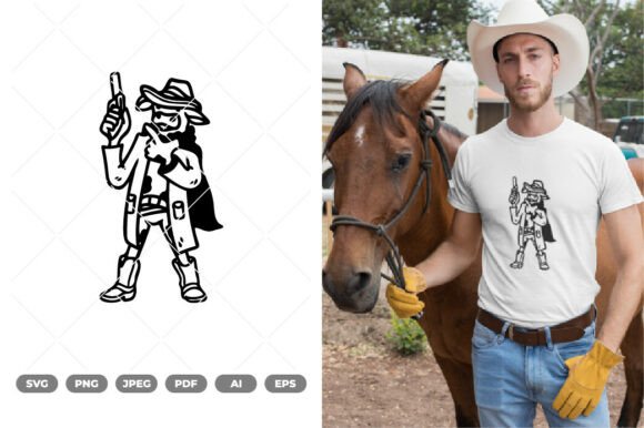 Review: Cow Cowboy Doodle SVG Clipart