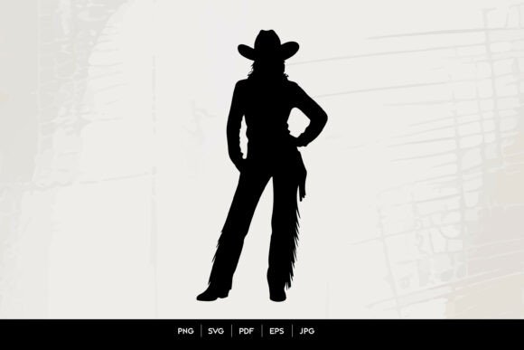 Standing Cowboy Silhouette Western Art Review for Real Projects