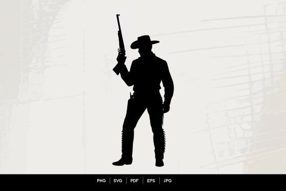 Standing Cowboy with Rifle Silhouette Review for Real Projects