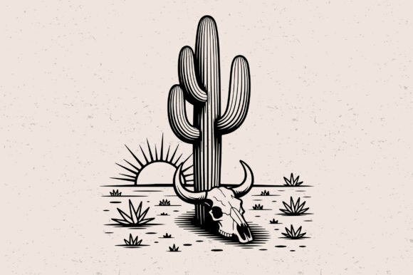 Western Cactus Skull SVG Review for Real Embroidery Projects