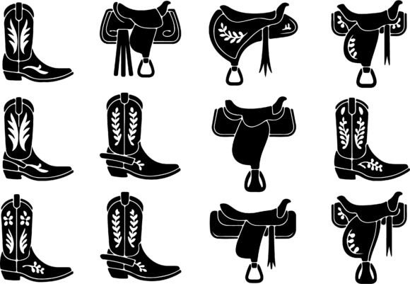 Western Cowboy Boots and Saddles SVG Review for Real Projects