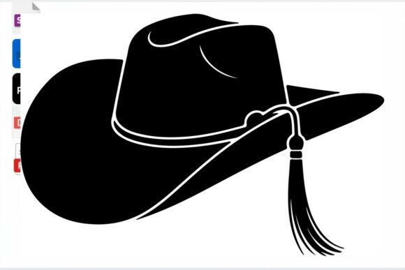 Western Cowboy Hat Silhouette SVG: A Rugged Design for Real Projects