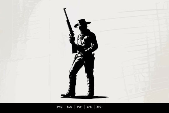 Western Cowboy with Rifle Silhouette Review for Real Projects