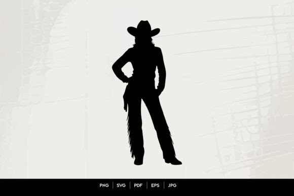 Western Cowgirl Standing Pose Silhouette Review for Real Projects