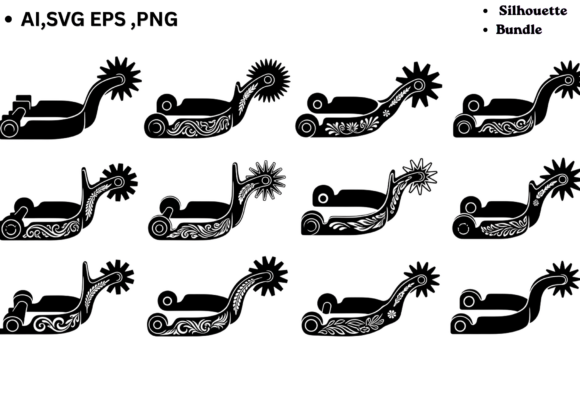 Western Spur Silhouette SVG Bundle Review