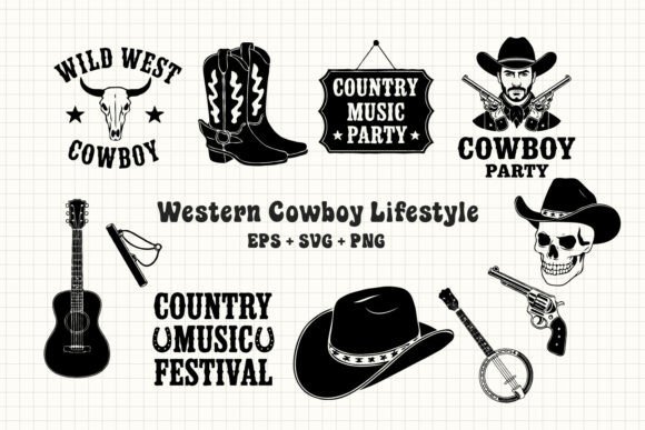 Wild West Cowboy Country Music Festival Embroidery Design Review